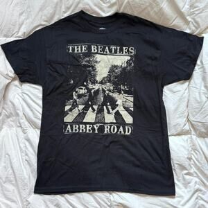 The beatles abbey road graphic band tee sz m casual short sleeve t shirt grunge